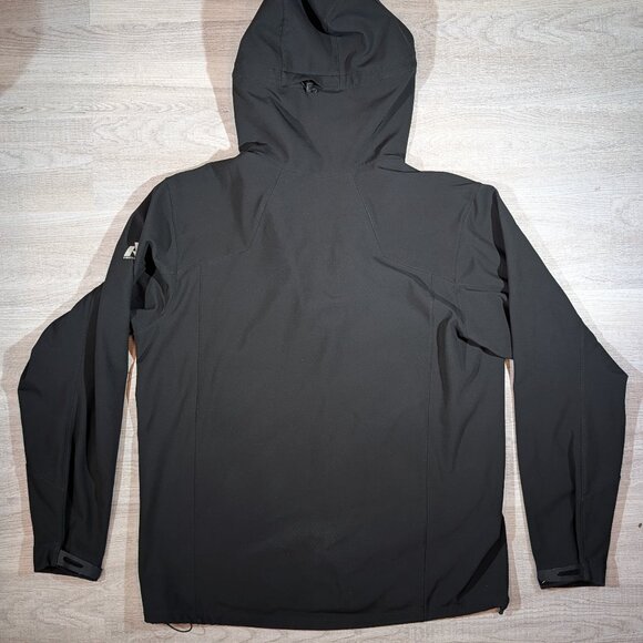 Eddie Bauer First Ascent Softshell Jacket Mens Large L Full Zip Black Hoodie - Picture 3 of 15